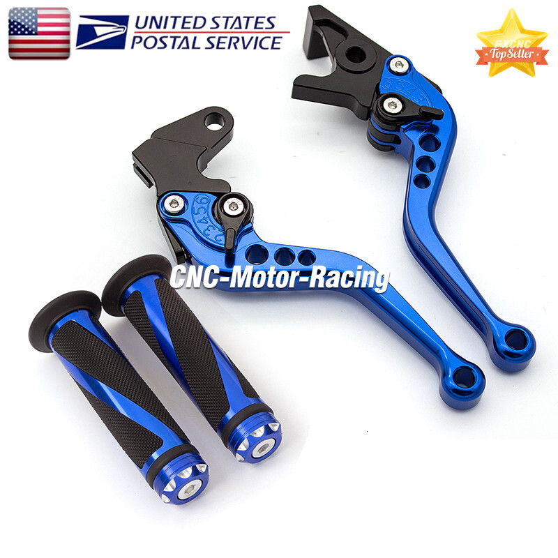 For Honda VTX1300 2003-2008 Brake Clutch Levers & Grips Handle Short Motorcycle