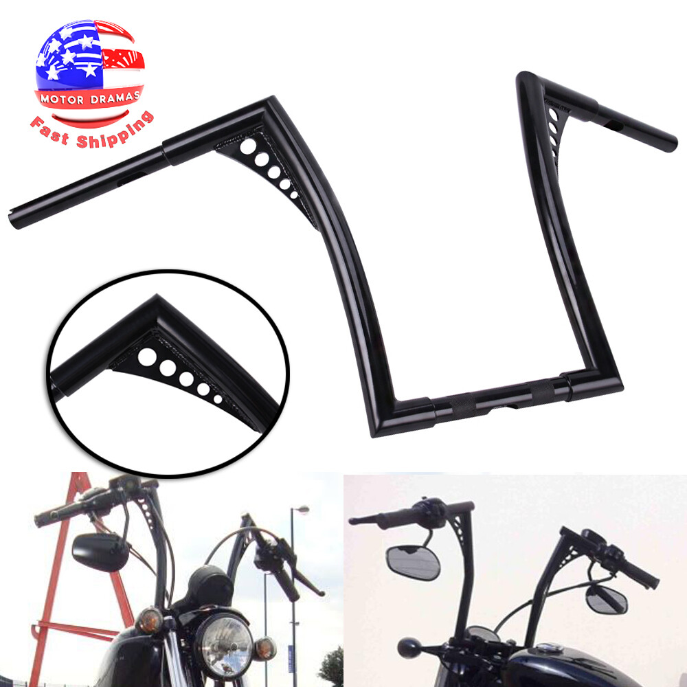 16″ Inch Handlebars Rise Ape Hangers For Harley Sportster 883 1200 FLST FXST USA
