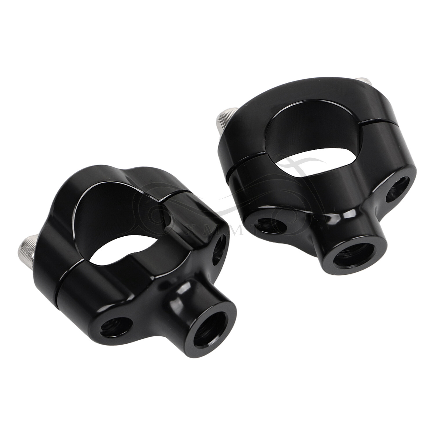 1 1/2″ Tall Handlebar Risers Clamps For Harley 1-1/4″ Bars Softail Motorcycle