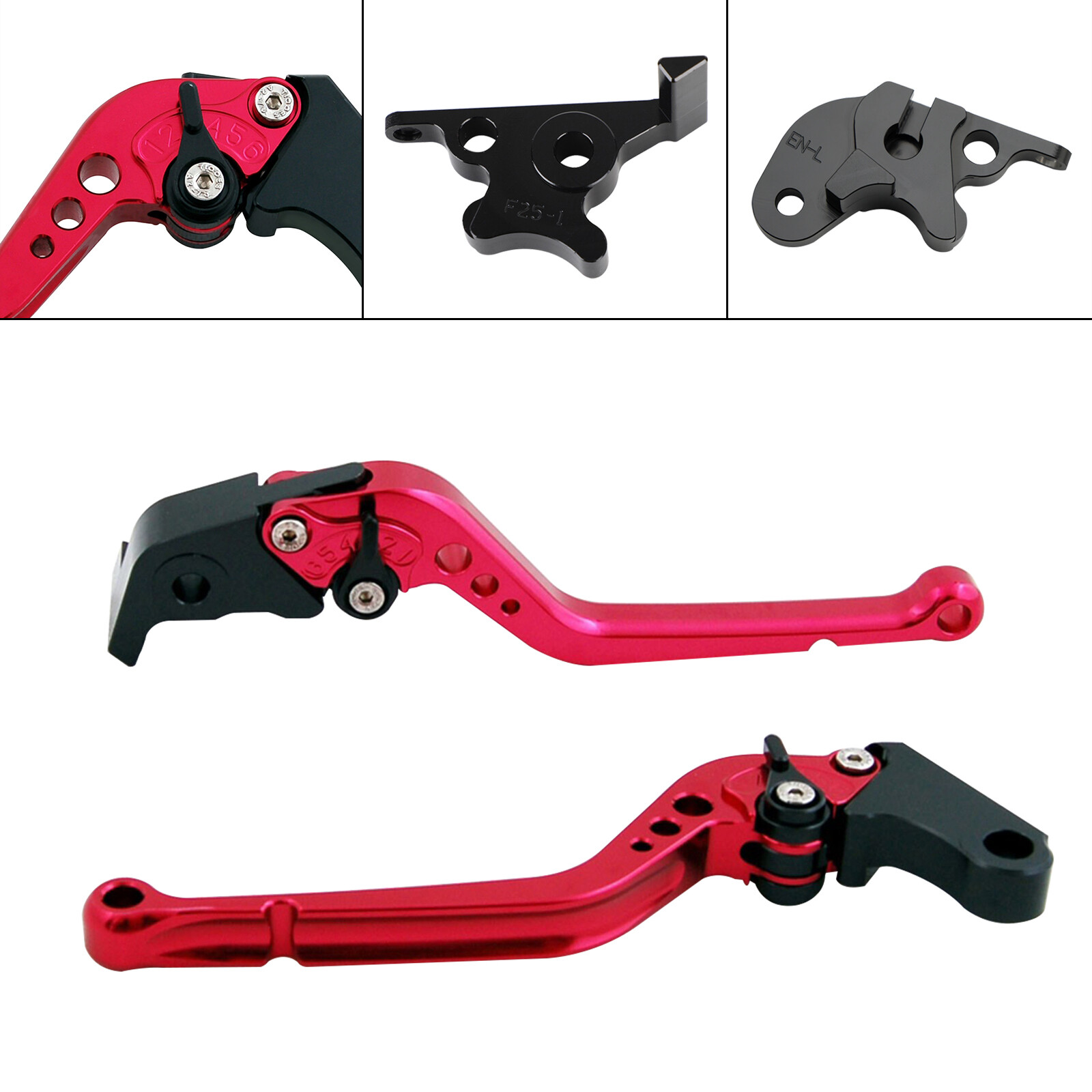 Long Clutch Brake Lever fit for CFMOTO 250SR 250NK CBS 2019-2022 22 Red
