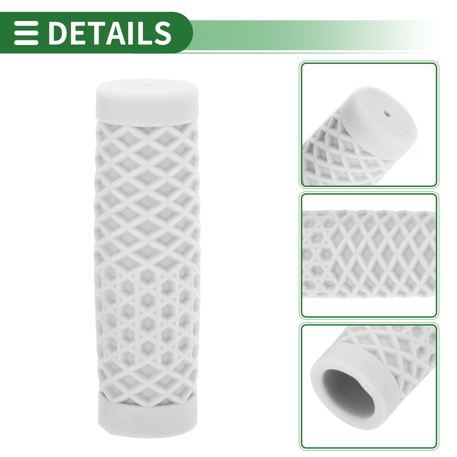 1″ 25mm Motorcycle Hand Grips Cover Kit Handlebar Cover TPU White