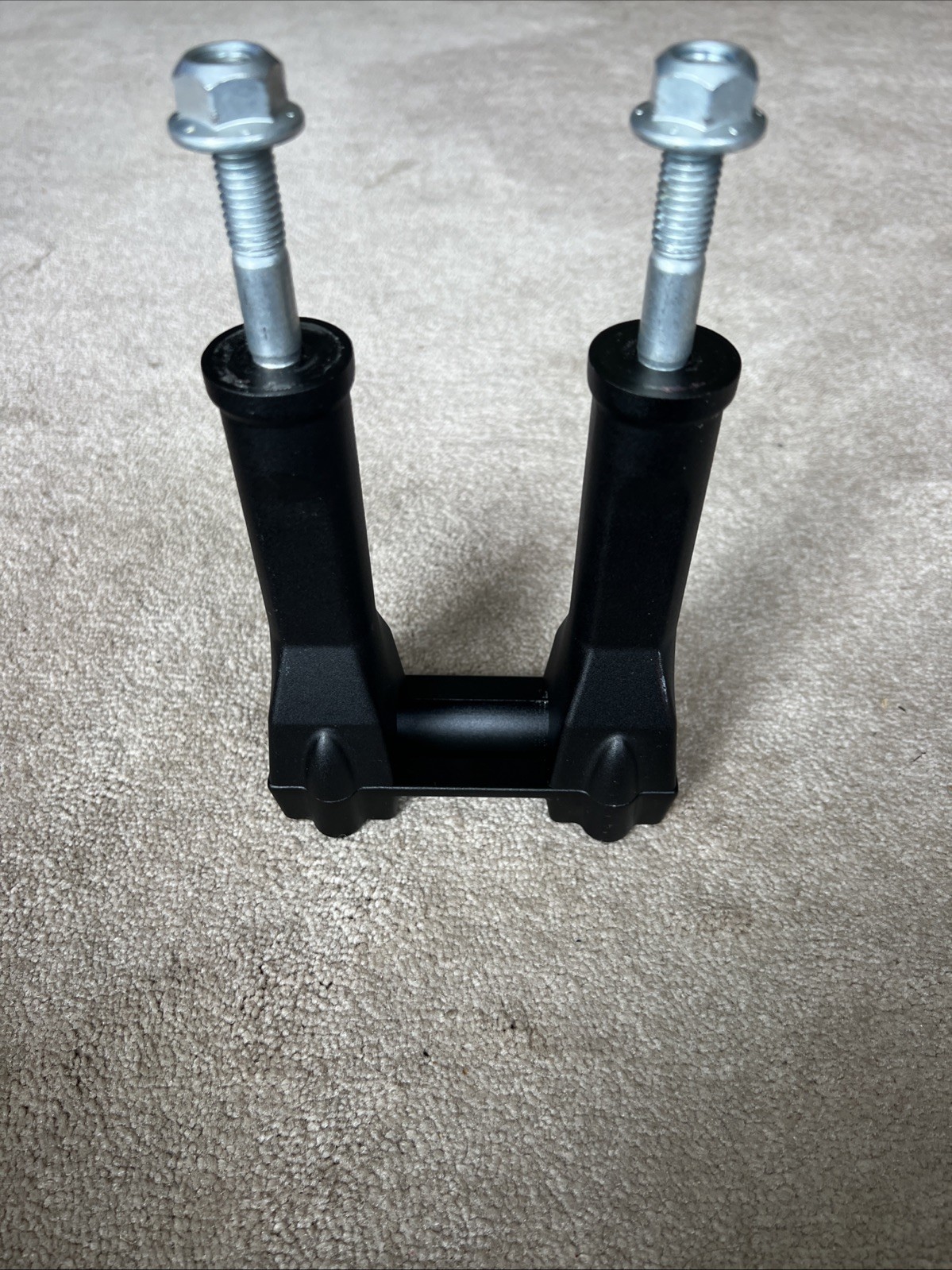 GENUINE HARLEY DAVIDSON BLACK ANODIZED TALL HANDLEBAR RISERS WITH TOP CLAMP