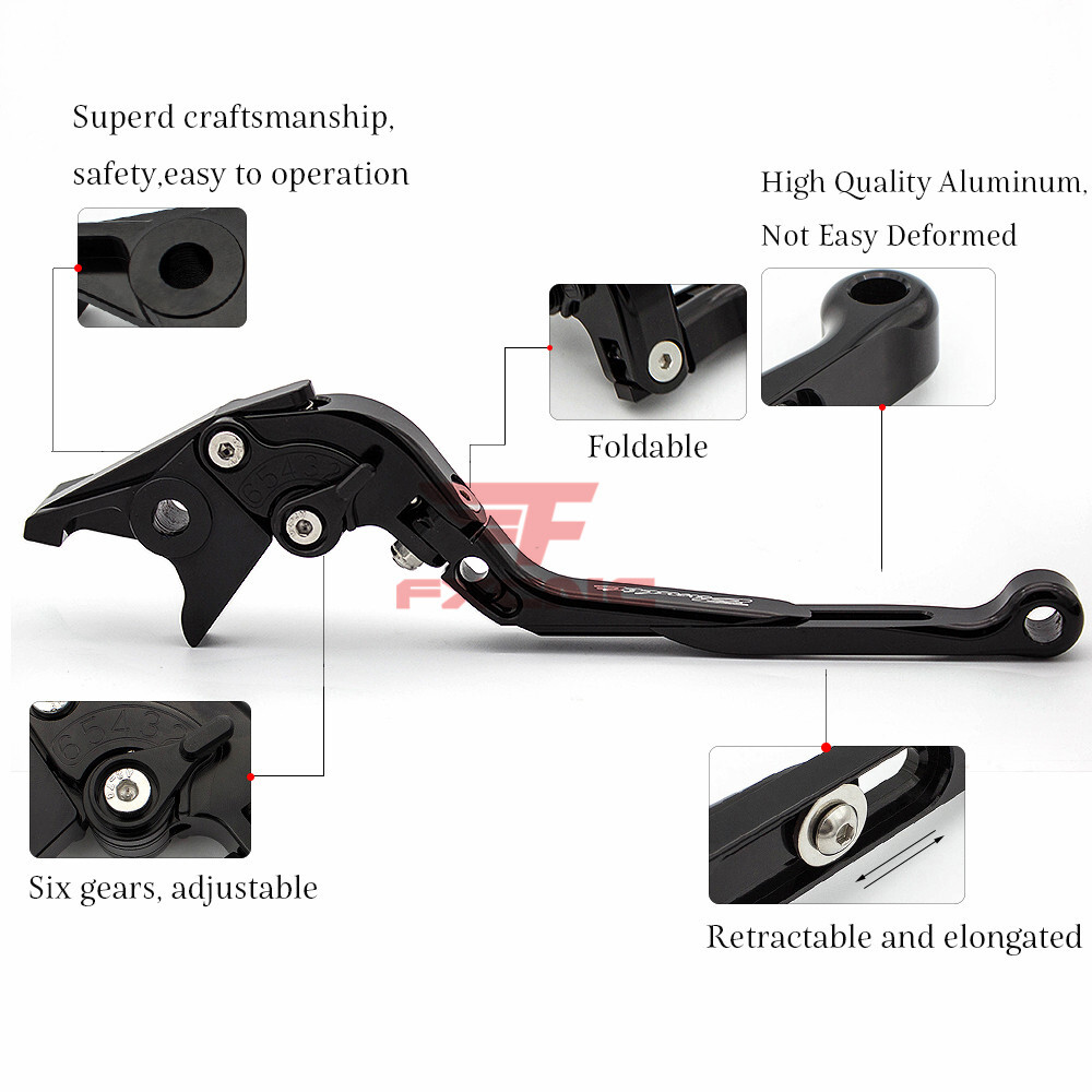 For Honda CBR900RR 1993-1999 CB919 2002-2007 CNC Brake Clutch Levers Grips Fold