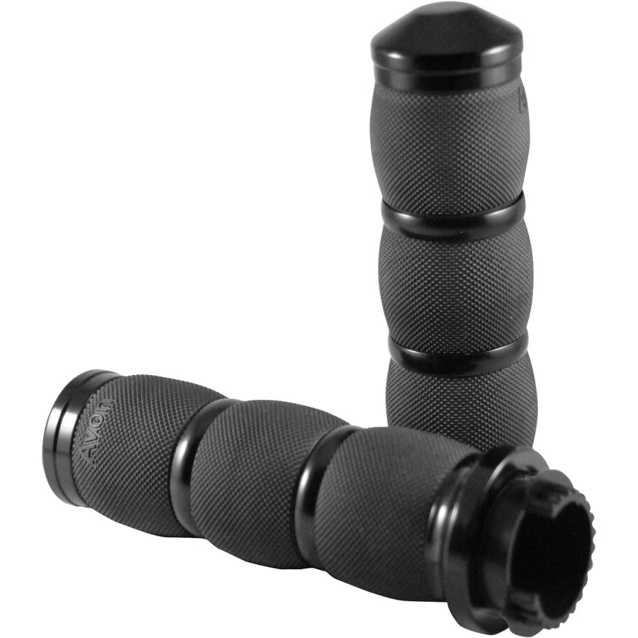 Avon Grips Cruiser Air Cushioned Grips – Black Anodized MT-AIR-90-ANO