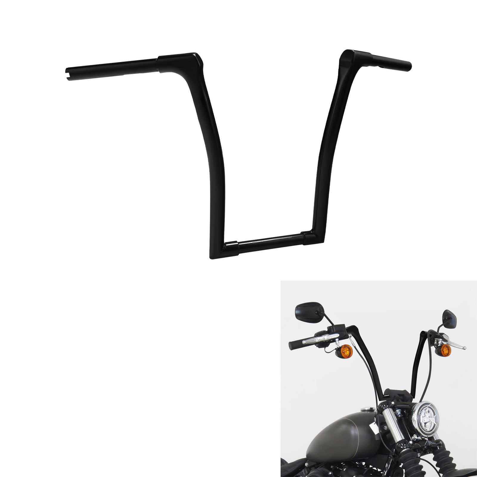 15″ Rise Ape Hanger Handlebar Fit For Harley Softail Standard Street Bob 2018-up
