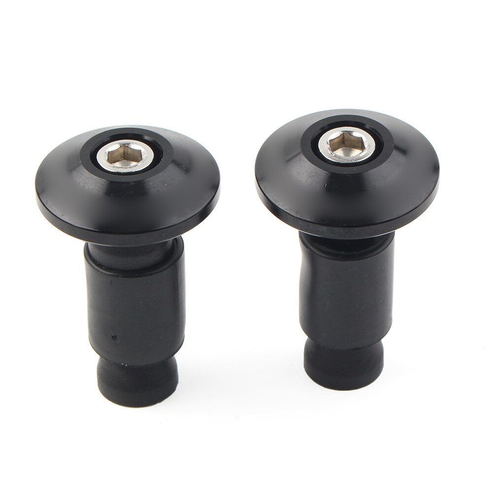CNC 7/8” Handle Bar End Weights Handlebar Grips Cap Plugs Motor Dirt Bike Black
