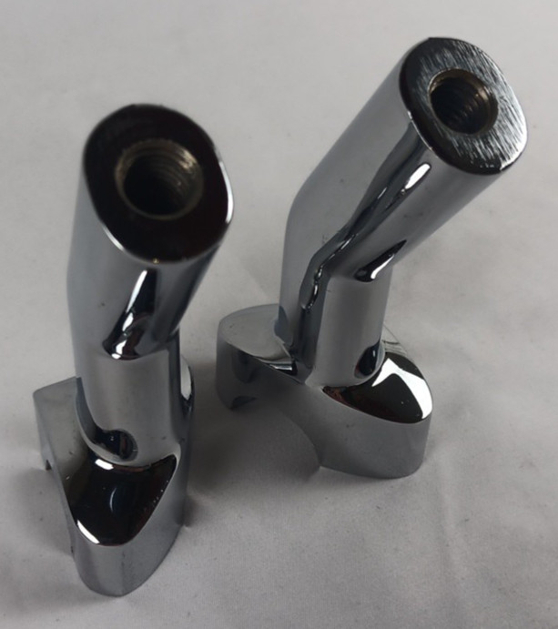 UNBRANDED FOR HARLEY 77-13 FXST FXSTC CHROME PULLBACK HANDLEBAR RISERS 56066-82A