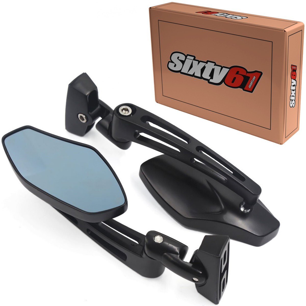 GSXR 600 750 Mirrors Black 1992-2021 2022 2023 2024 Convex adjustable Suzuki