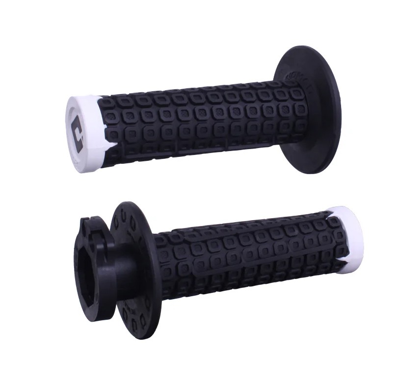 ODI NOMAD OFF-ROAD MX MOTORCYCLE V2 LOCK ON D3O GRIPS BLACK/WHITE