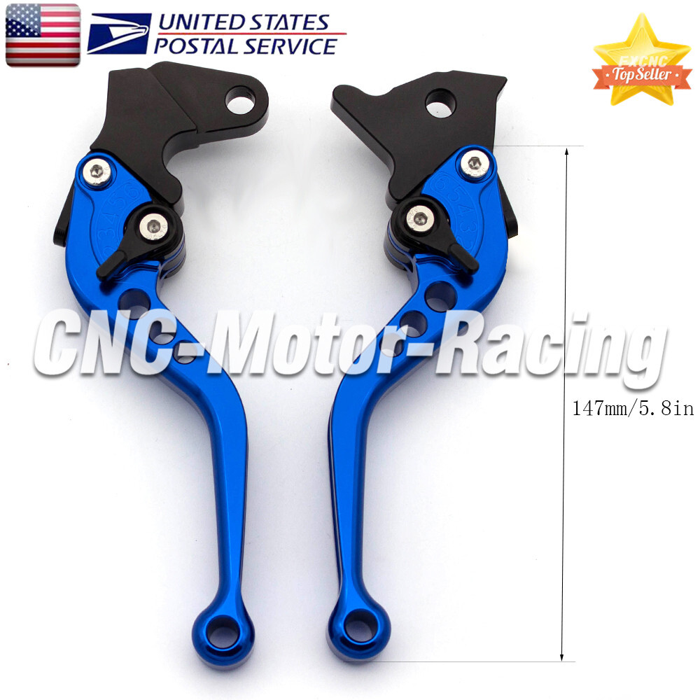For Honda VTX1300 2003-2008 Brake Clutch Levers & Grips Handle Short Motorcycle