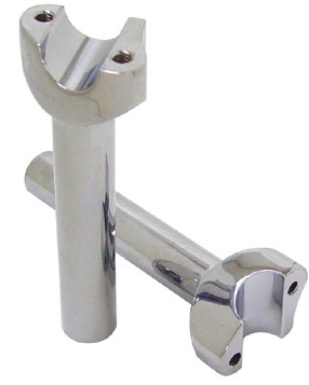 V-Factor 41011 Chrome 6″ Straight Handlebar Risers Harley Softail Dyna Sportster