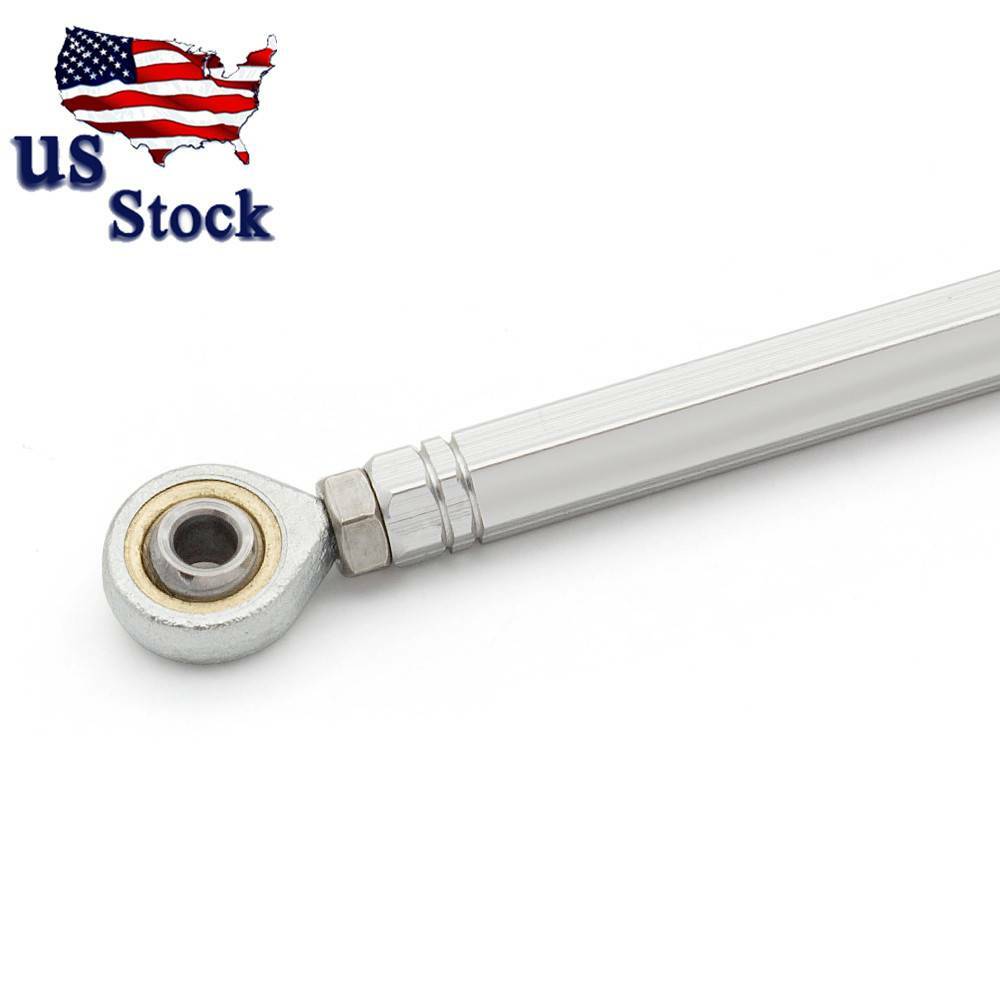 Aluminum 100mm Gear Shift Shifter Rod Linkage Replacement Part Racing CNC Silver