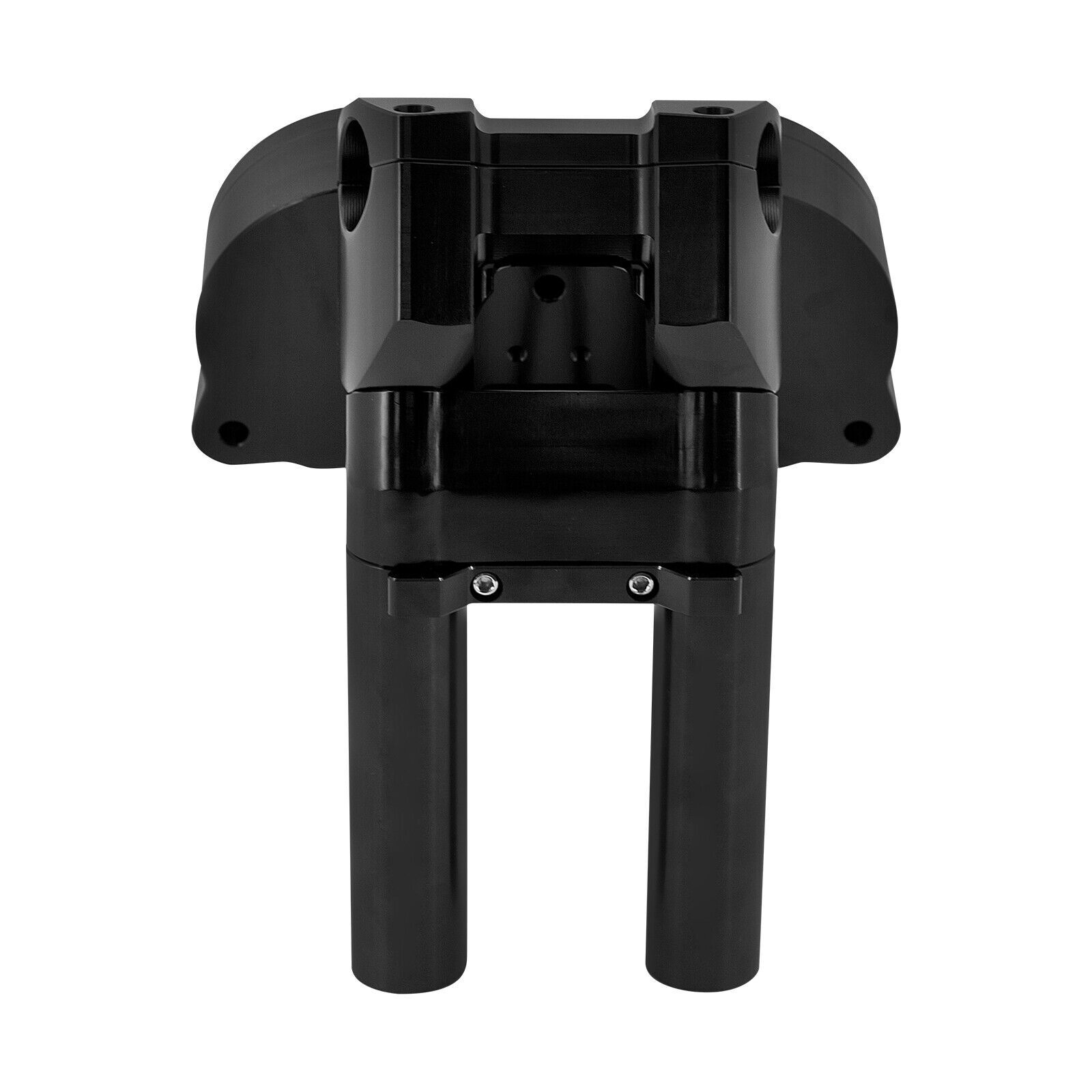 Dual Gauge Mount 1.25″ Bar Handlebar Riser 10″ Black Fit For Harley FLTR 15-23