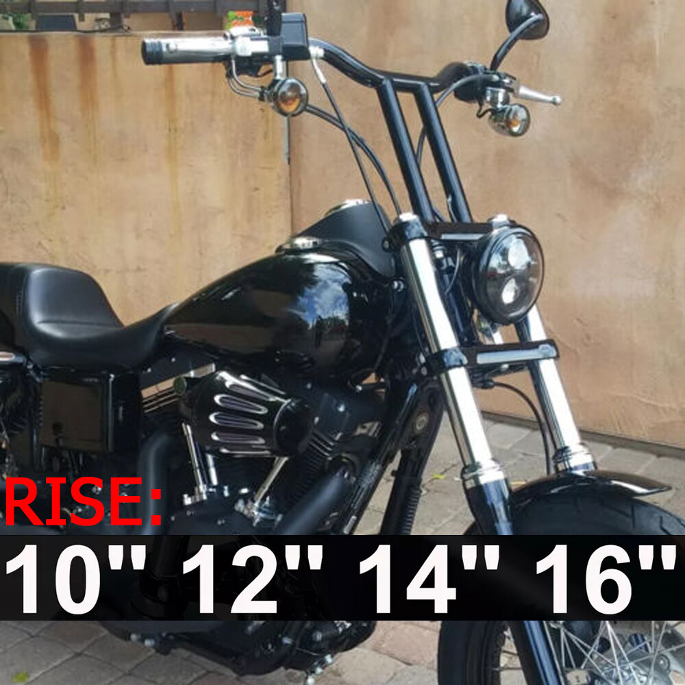 10″ 12″ 14″ 16″ MX-T Bars Handlebar For Harley Softail Sportster Dyna Wide Glide