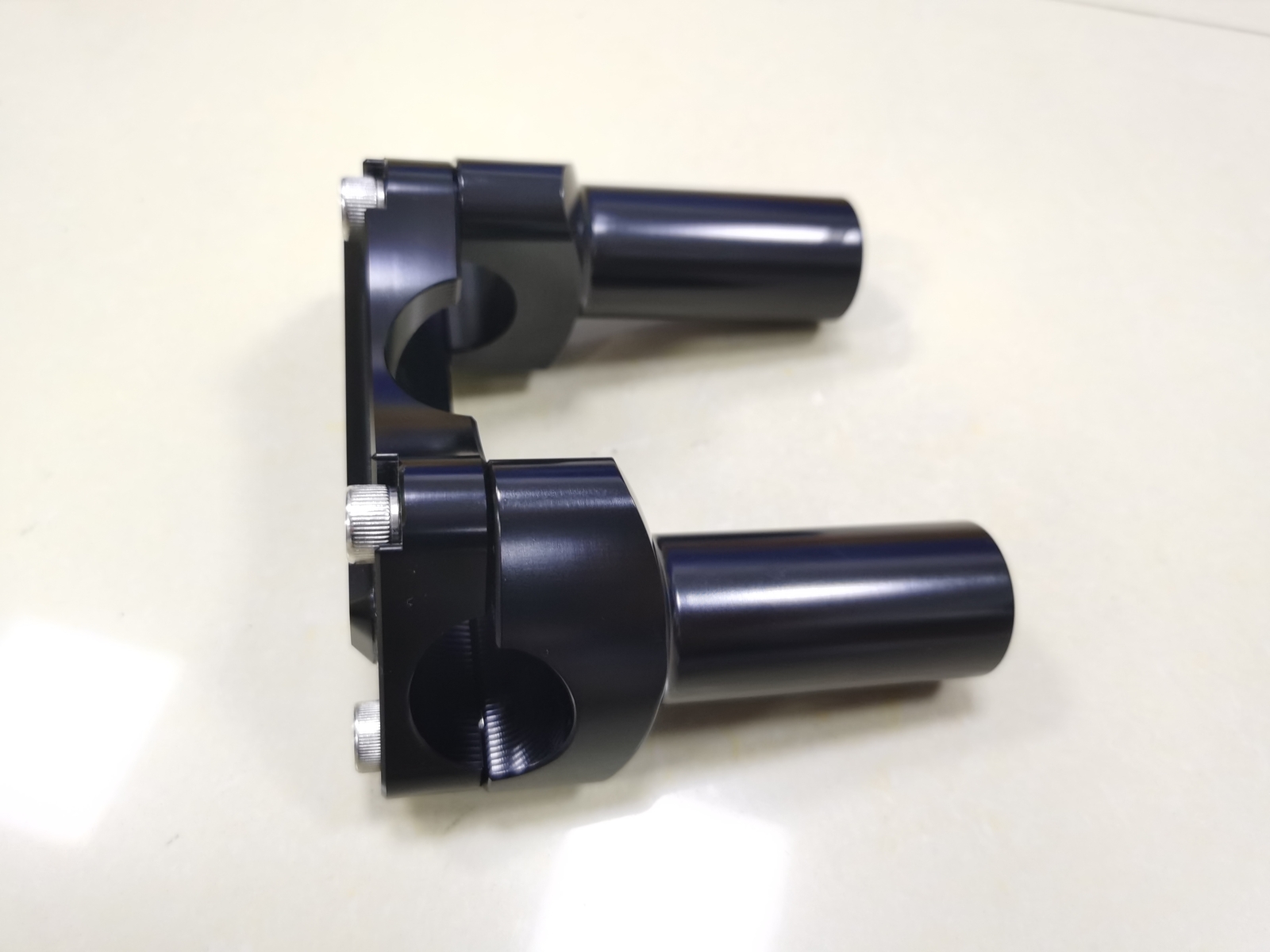 4″ Black Handlebar Risers Top Clamp For Harley 1″ Bar Sportster 1200 883 Softail