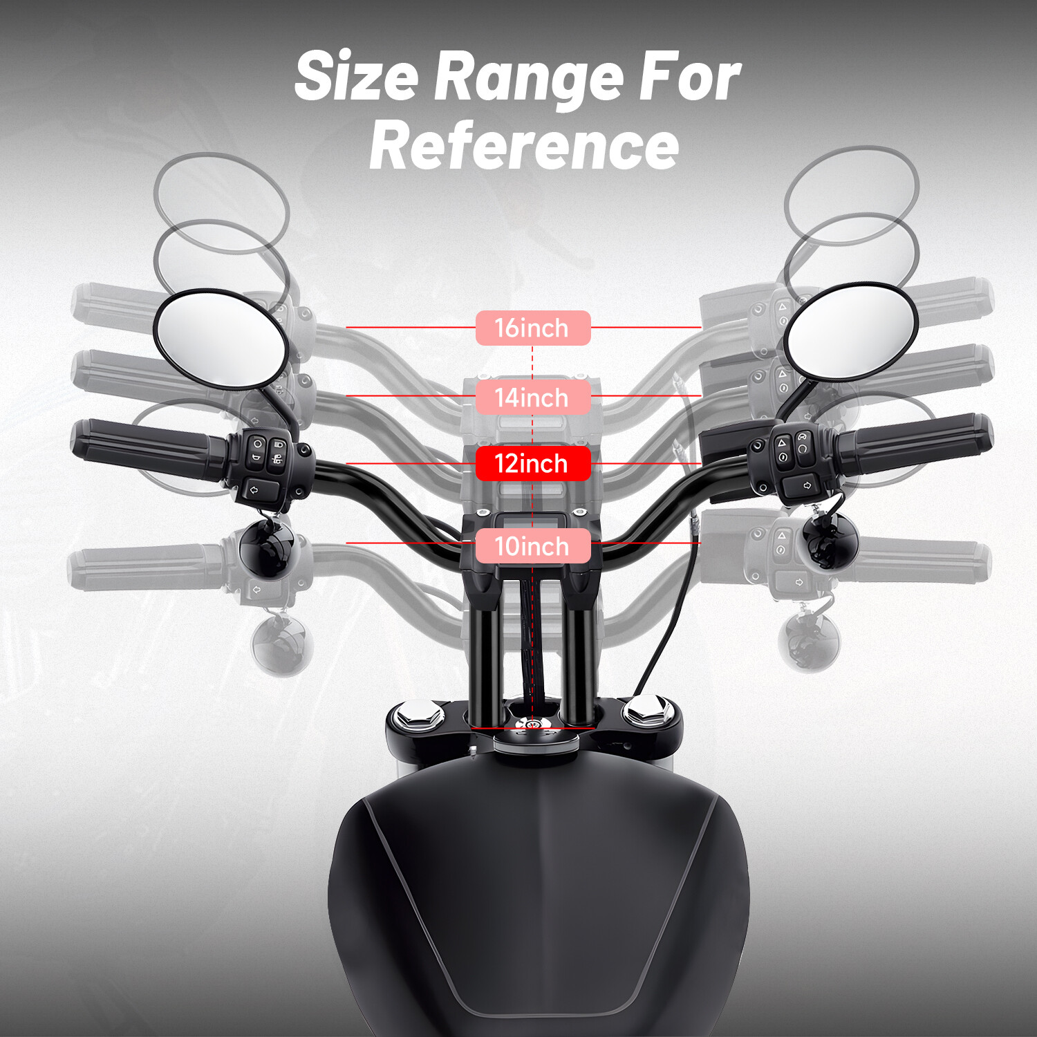 12″ Inch MX-T Bars Handlebar For Harley Softail Sportster Dyna FXD Wide Glide US