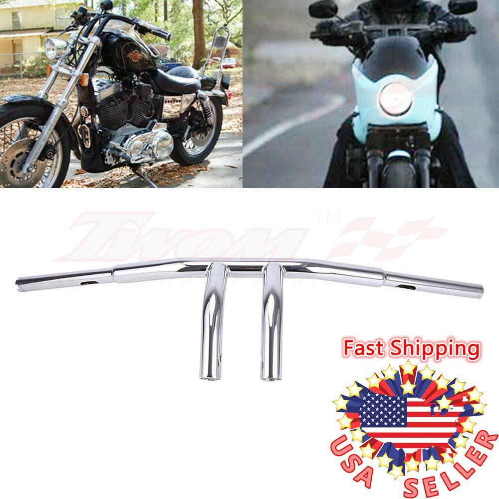 Motorcycle 1-1/4″ 8″ Rise T-Bar Handlebars Fit For Harley Yamaha V-STAR Custom