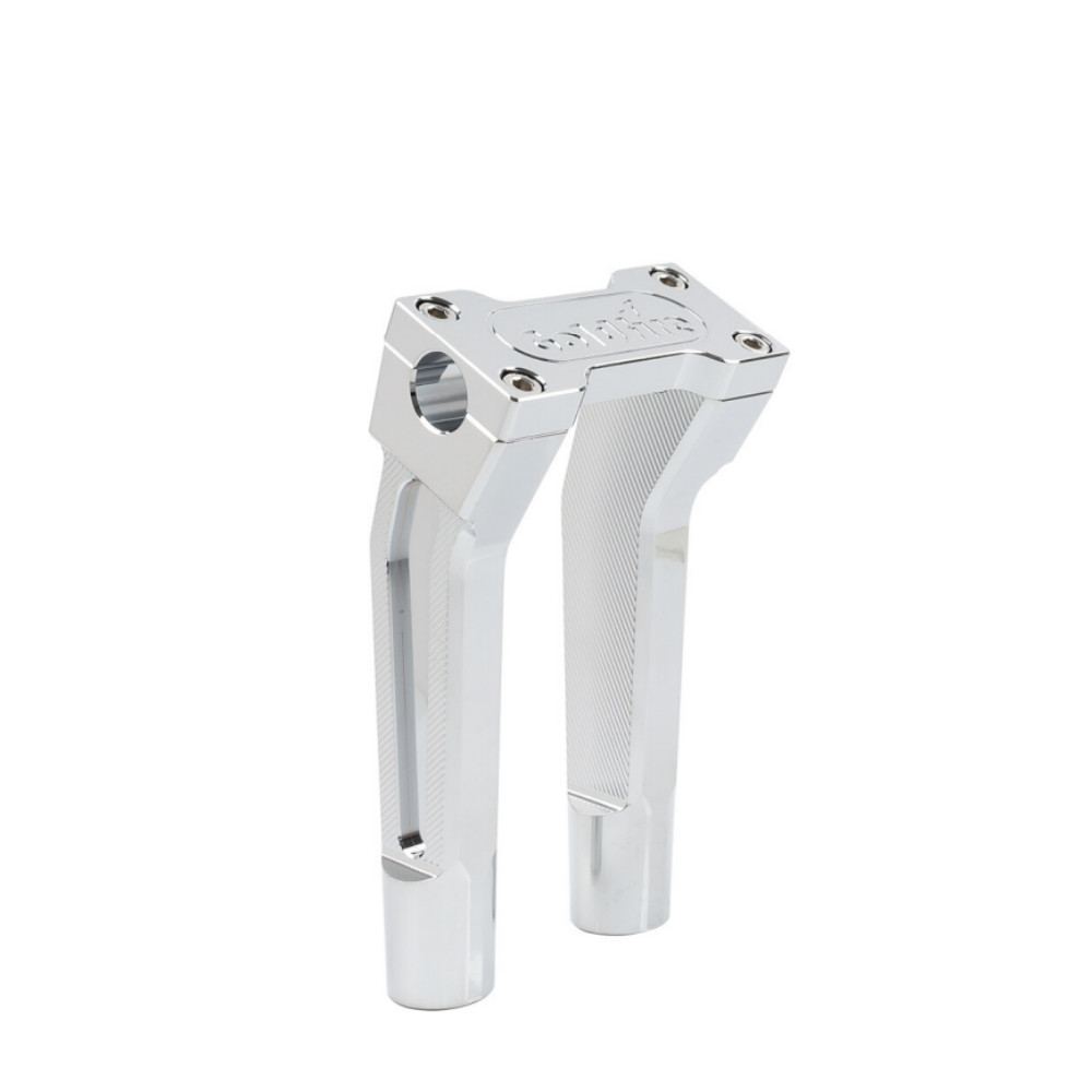 Pullback 10″ Handebar Riser Clamp for Harley 1” Handle Bar Touring Chrome
