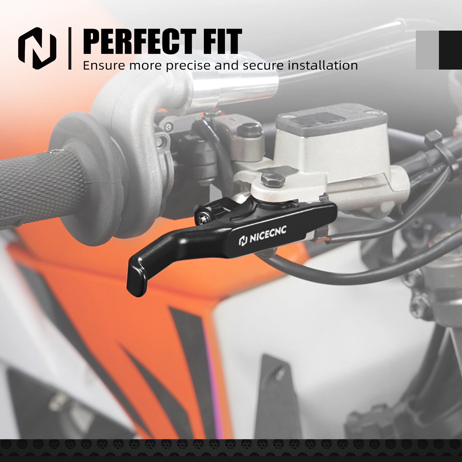 NICECNC Shorty Hand Brake Lever For KTM 150-500 EXC/EXCF/XCW/XCF-W/XWF 2014-2025