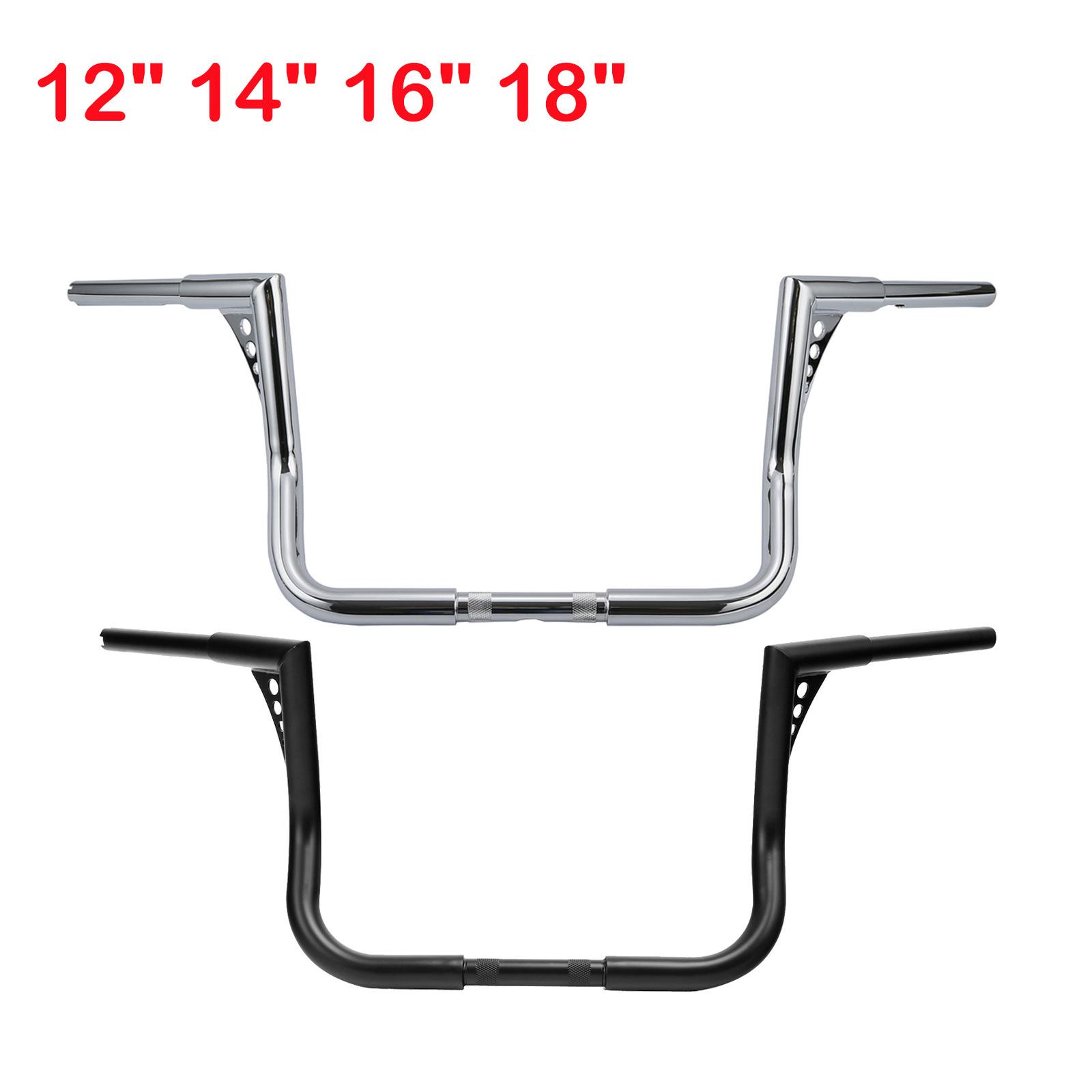 12/14/16/18″ Rise Meathook Bar Handlebar Fit For Harley Electra Street Glide