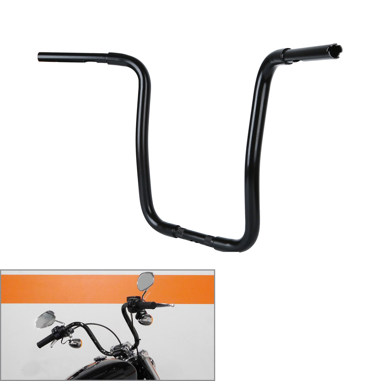 12/14/16/18” Rise Ape Hangers Handlebars Fit For Harley Softail Dyna Sportster
