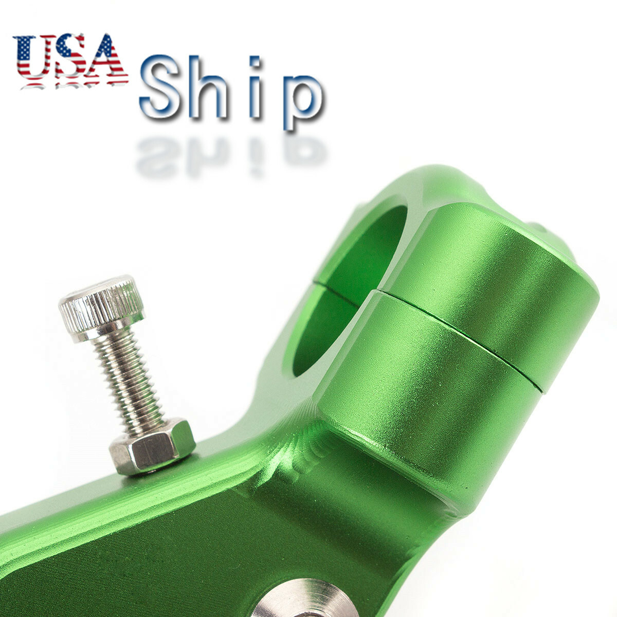 Motorcycle Stunt Clutch Lever Perch Bike With Cable Clutch Left Green Universal