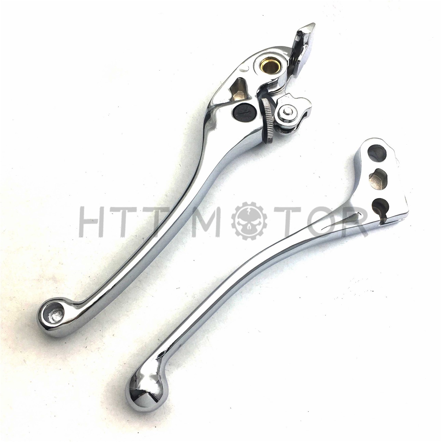 Chrome Brake + Clutch Hand Lever Controls Set L&R For 2003-2008 Honda VTX1300