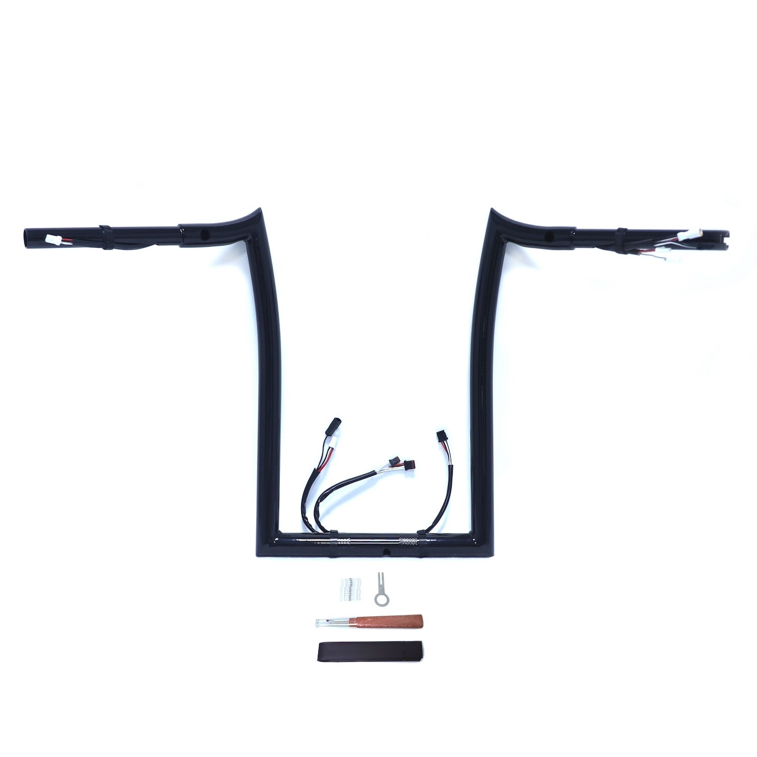 Black 16″ Prewired Handlebar 1.25″ 25mm For 2016-2023 Road Glide