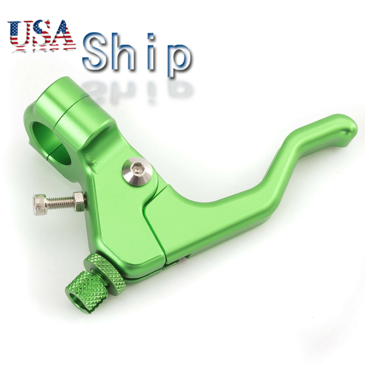 Motorcycle Stunt Clutch Lever Perch Bike With Cable Clutch Left Green Universal