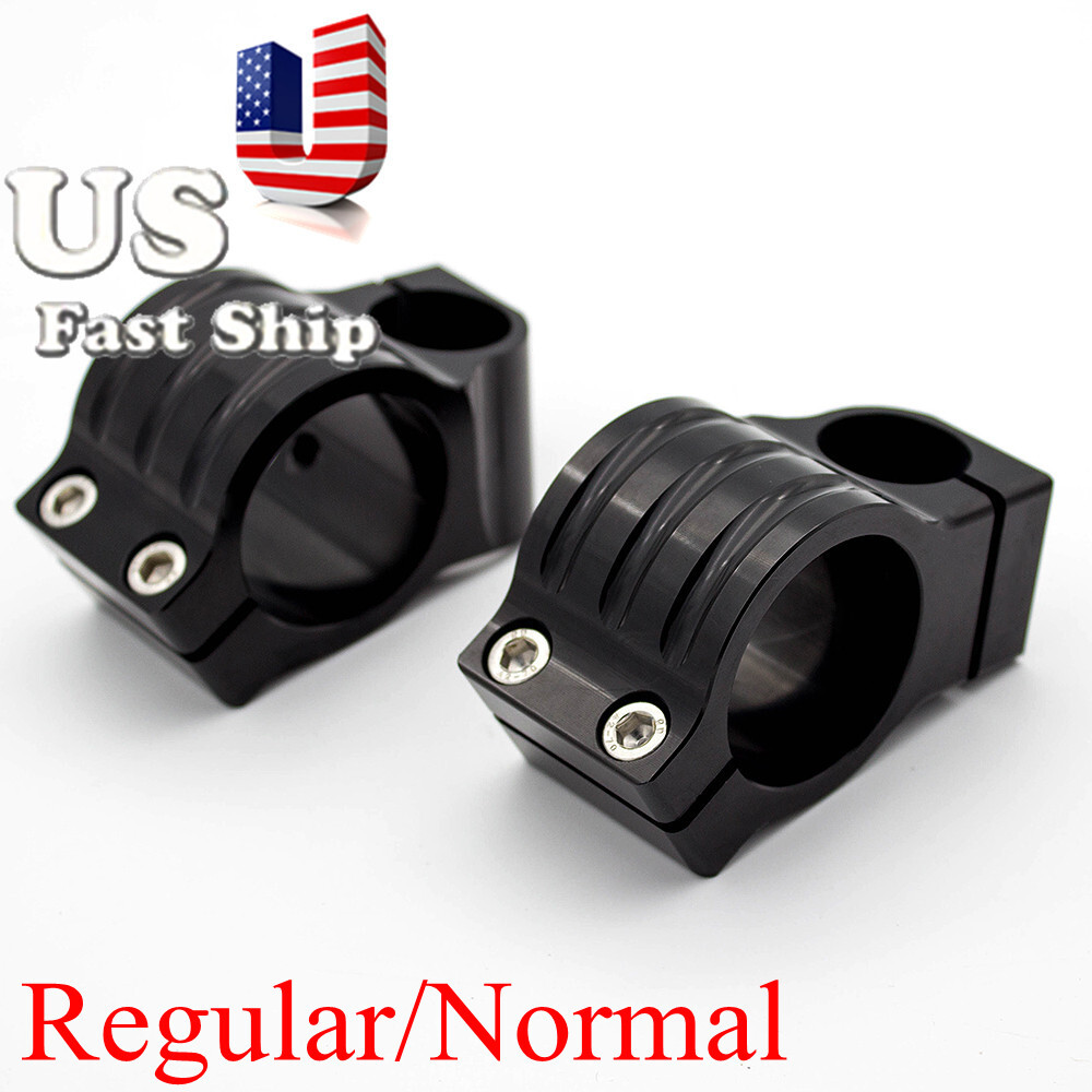 Regular/Riser CNC 31-55mm Fork Clip On Handlebar Tube Head Mount Clamp Kits Type