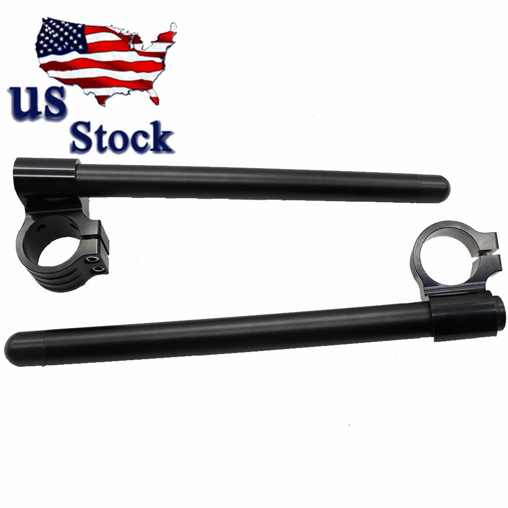 Motorcycle Clip On 7/8″ CNC Handlebar 51MM Fork Tube For Suzuki Yamaha Honda