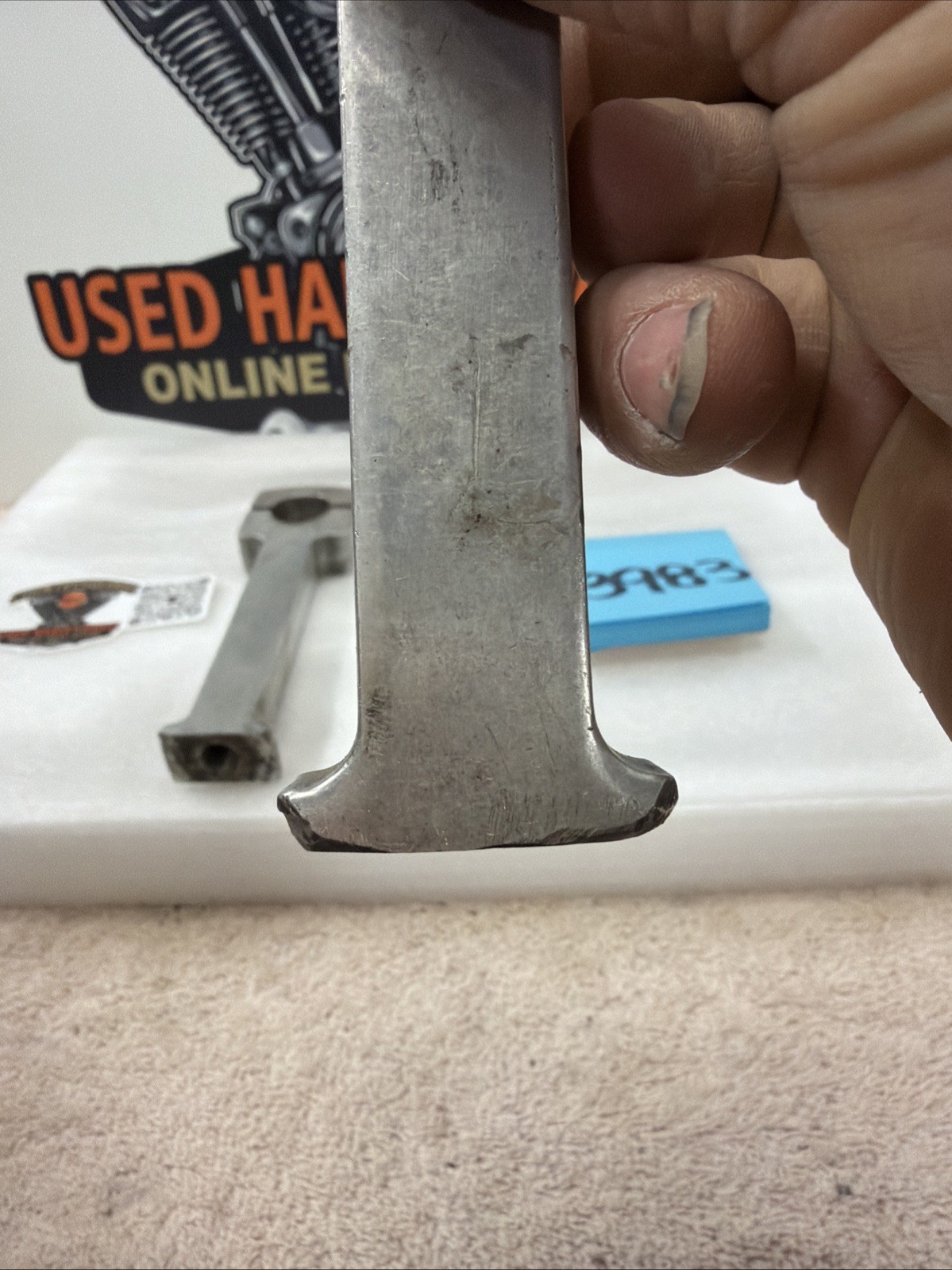Harley Vintage 1” Riser Handlebar Chopper 6” Tall Shovelhead Girder Springer Pan