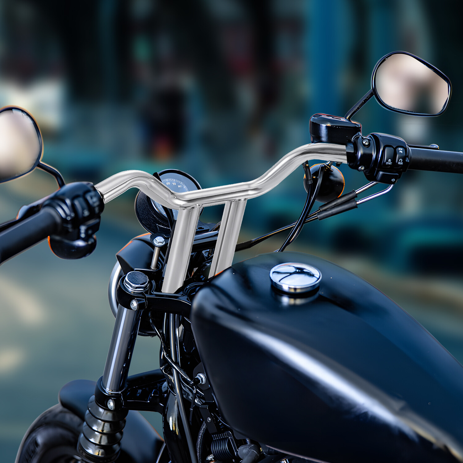 12” inch MX-T Bars Handlebar Fits For Harley Sportster Softail Dyna Wide Glide