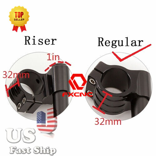 CNC Regular/Riser 31-54mm Fork Replacement Clip on Handlebar Tube Clamp Aluminum