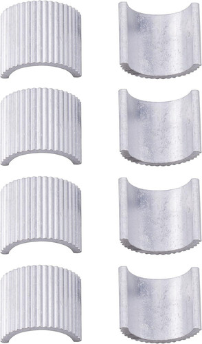 8pcs Handlebar Shim 7/8″ Handlebars to 1″ Motorcycle Handle Bar Spacer silver