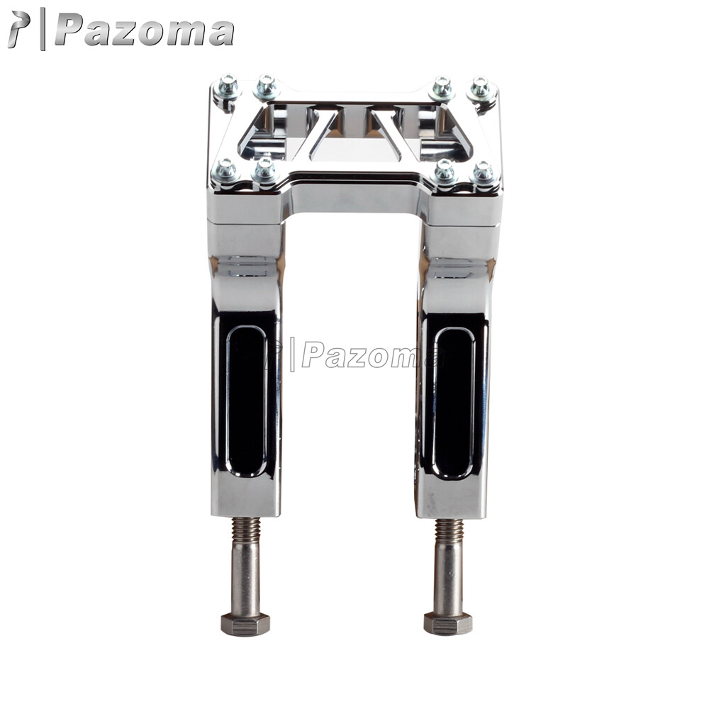 4″ 6″ 8″ 10″ 12″ 14″ Handlebar Risers Pull-Back Top Clamp For Harley Street bob