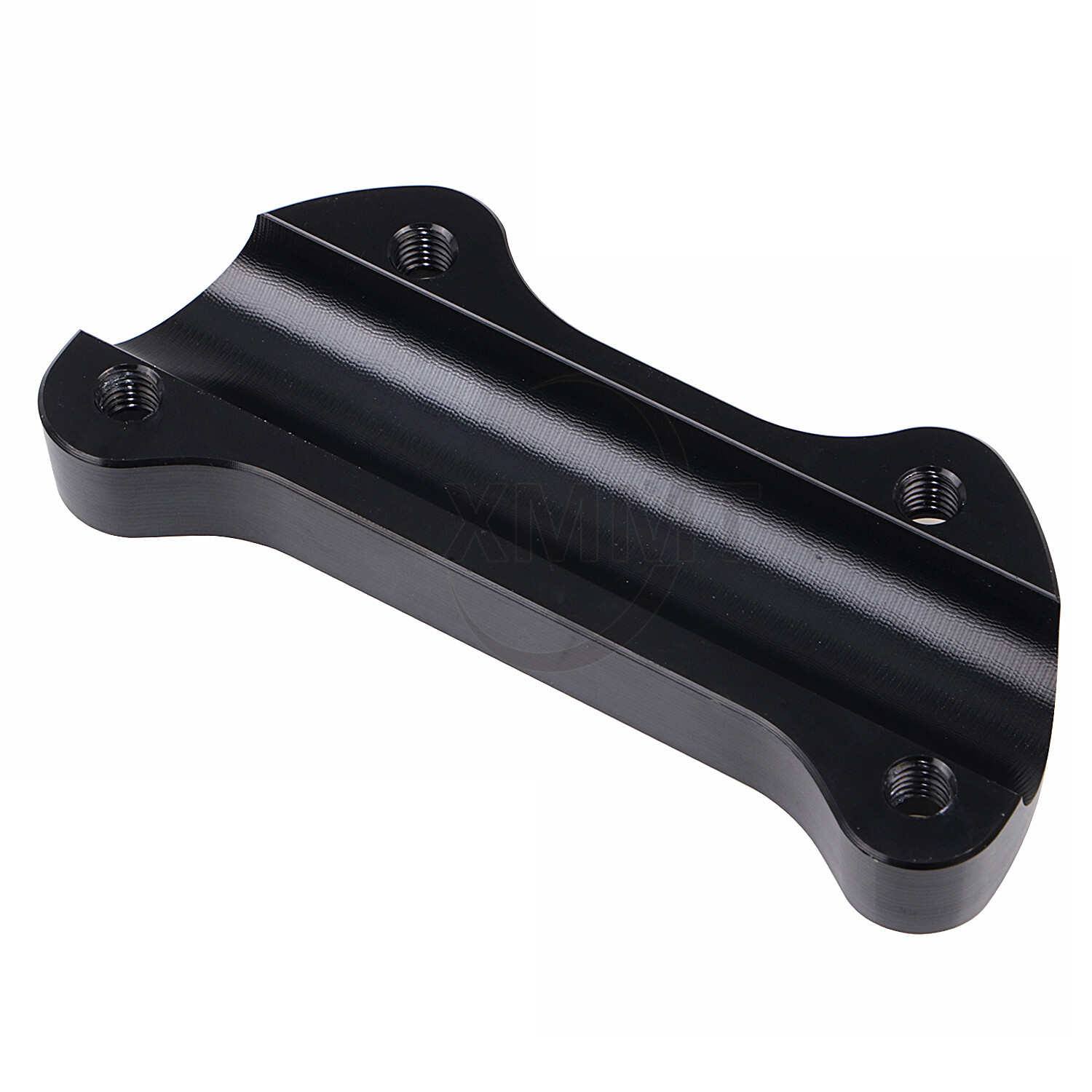 1″ Black Handlebar Handle Bar Riser Top Clamp Cover For Harley Touring Softail