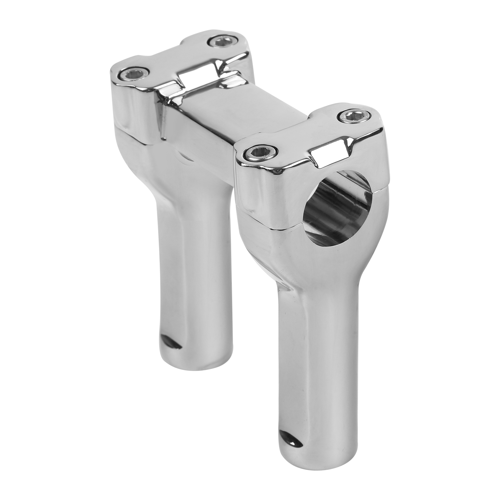 1 1/4 inch Chrome Handlebar Riser Clamp Kit Fit For Harley Softail Dyna