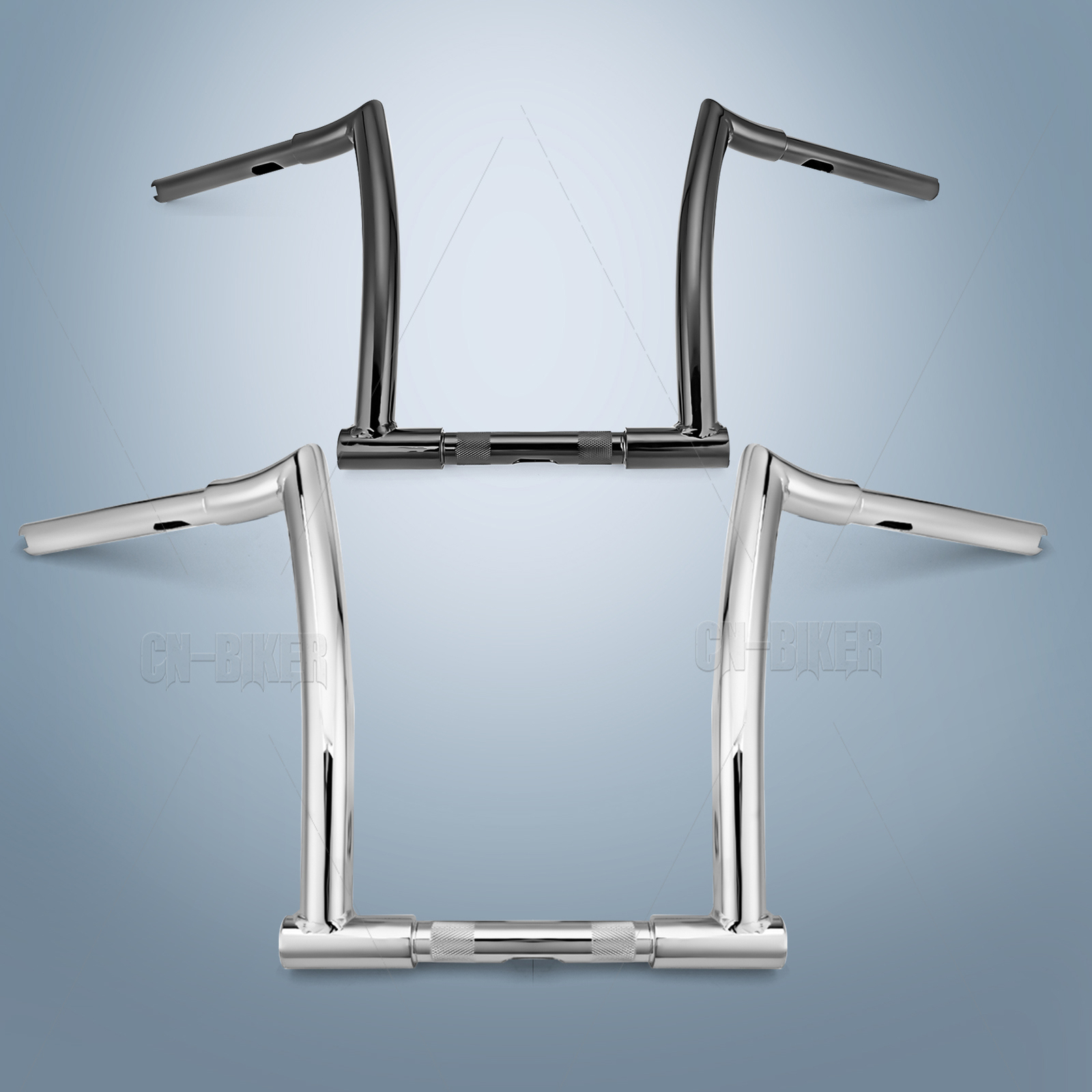10″ 12″ 14″ 16″ Meathook Ape Hanger Bars Chizeled Handlebars For Harley Models
