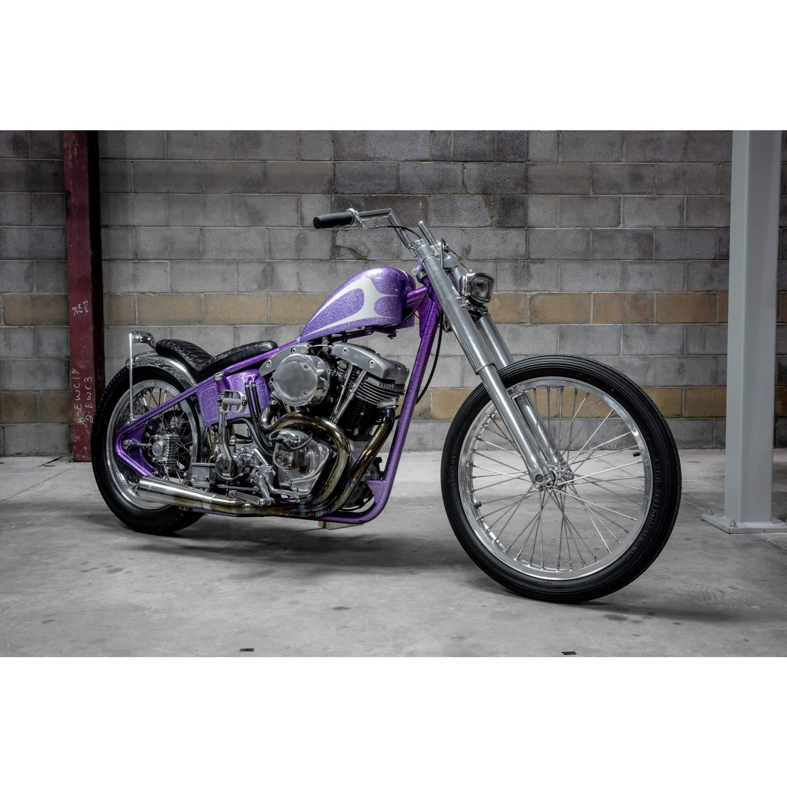 Chrome 1″ Z Bar Handlebars 6″ Rise chopper harley sportster shovelhead ironhead