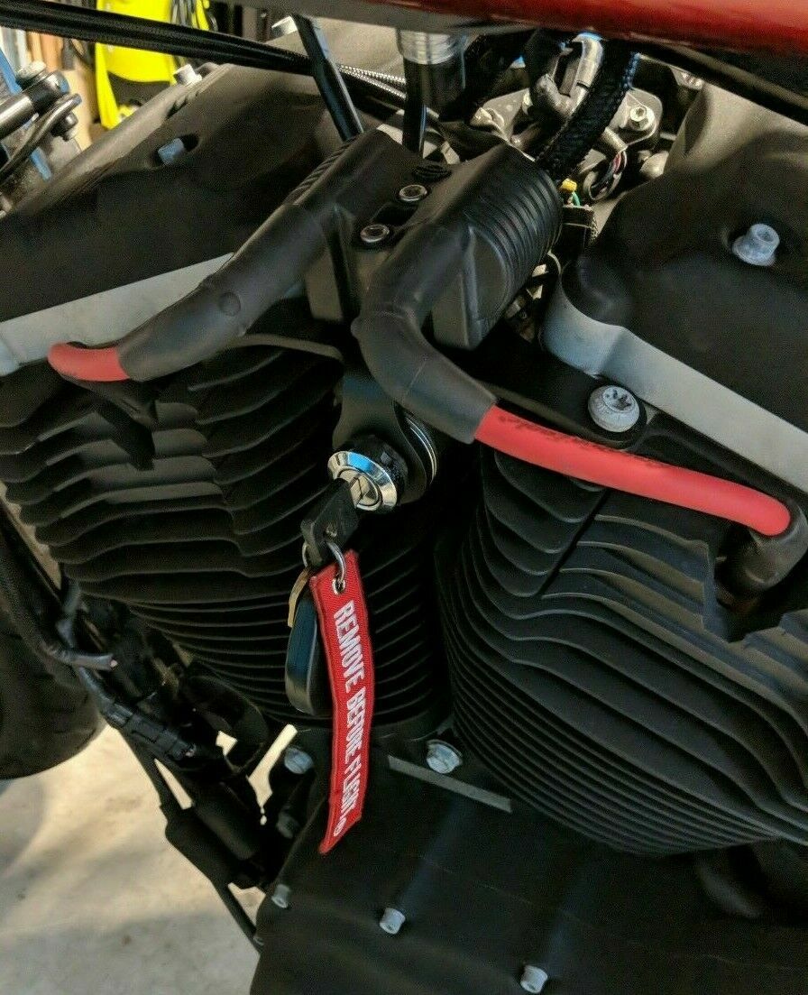 07+ HARLEY SPORTSTER MOTOR MOUNT KEY & COIL RELOCATION / USA MADE 48 72 IRON XL
