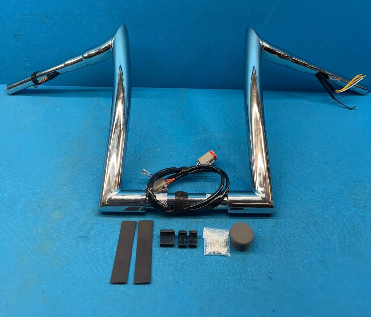 MoKitDora Softail Handlebar 14″ Rise Bars Ape Hanger Harley XL 883 1200 King