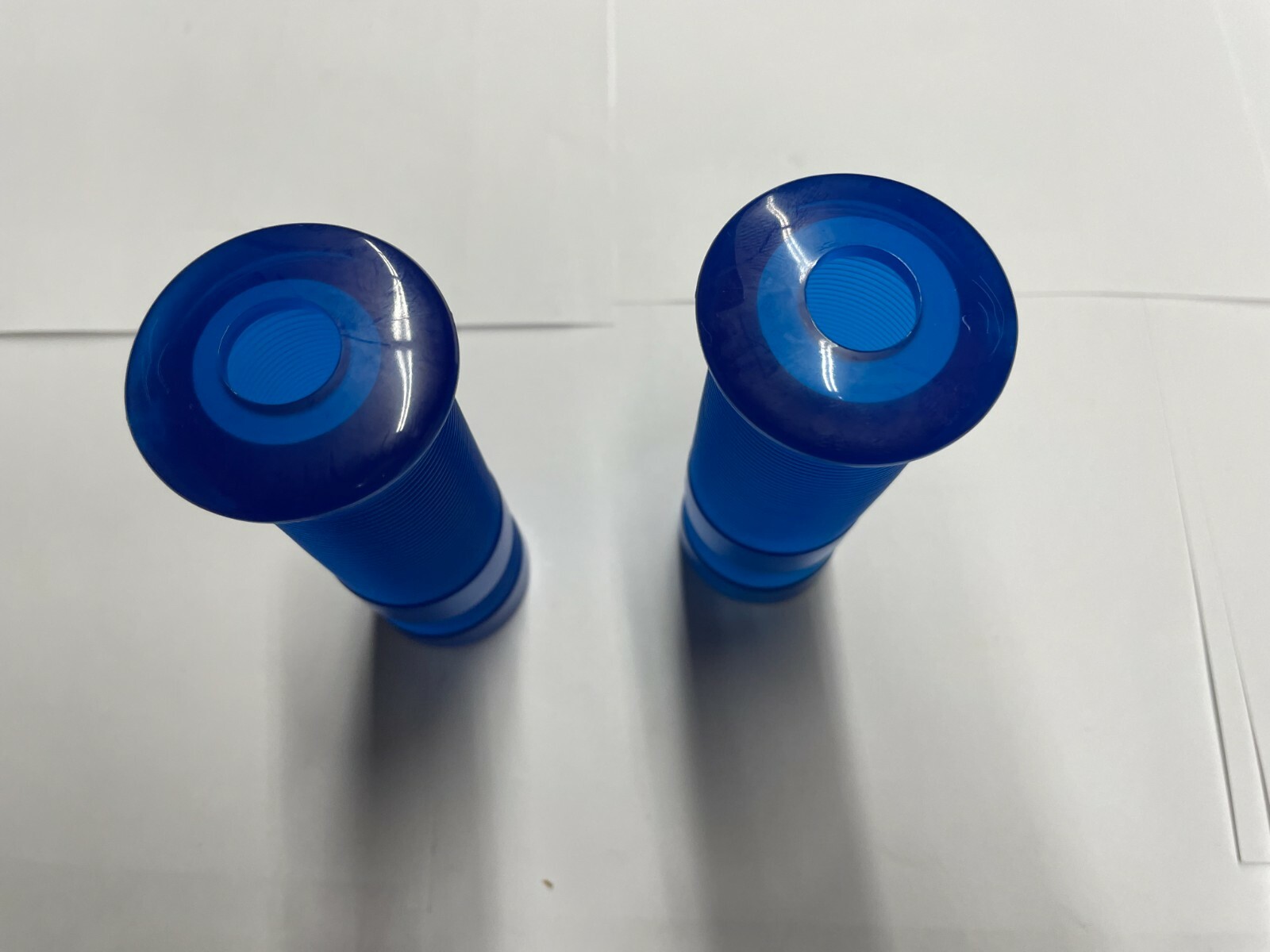Harley Davidson shorty Chopper style Blue street Grips 1″ 110MM long