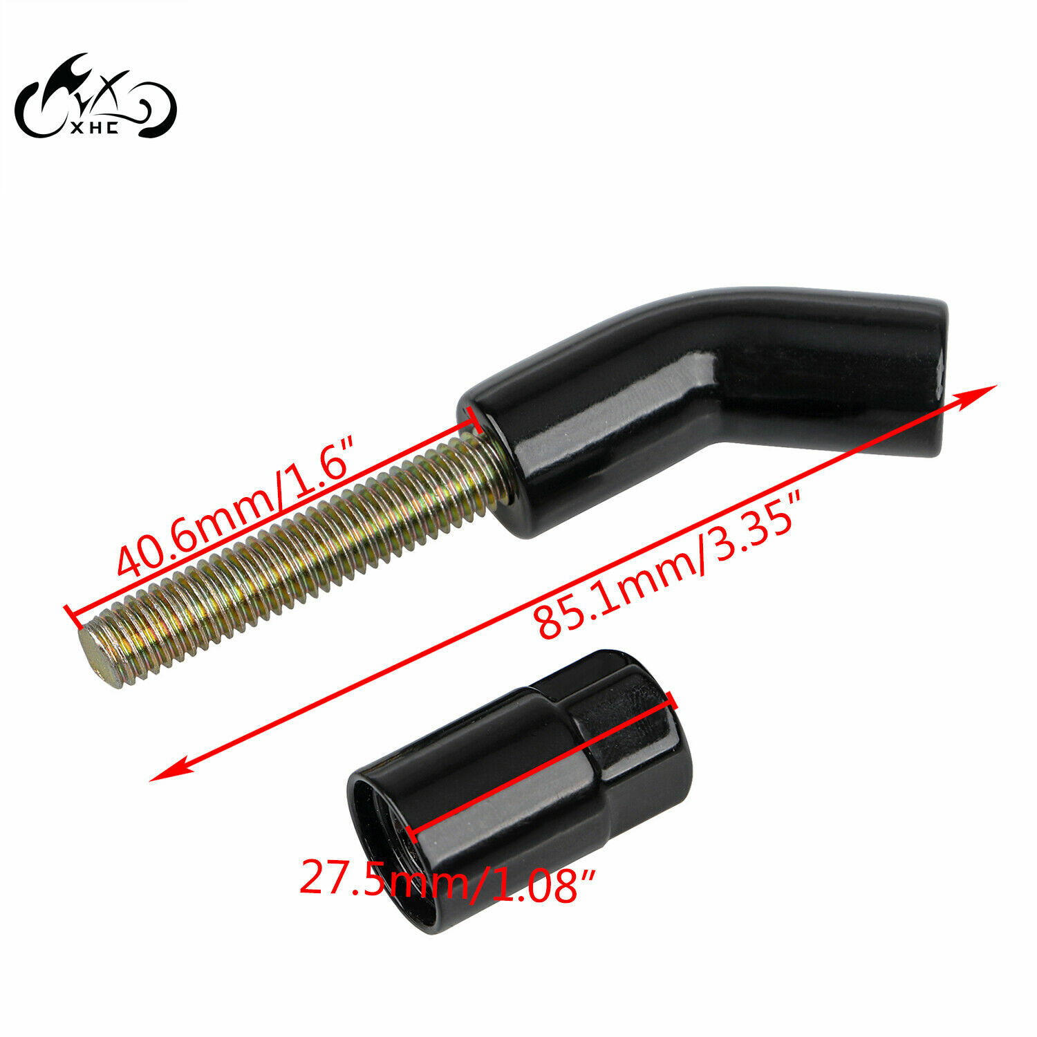 Mirror Stem Extenders Extension Kit For Harley Touring Dyna Super Glide Softail