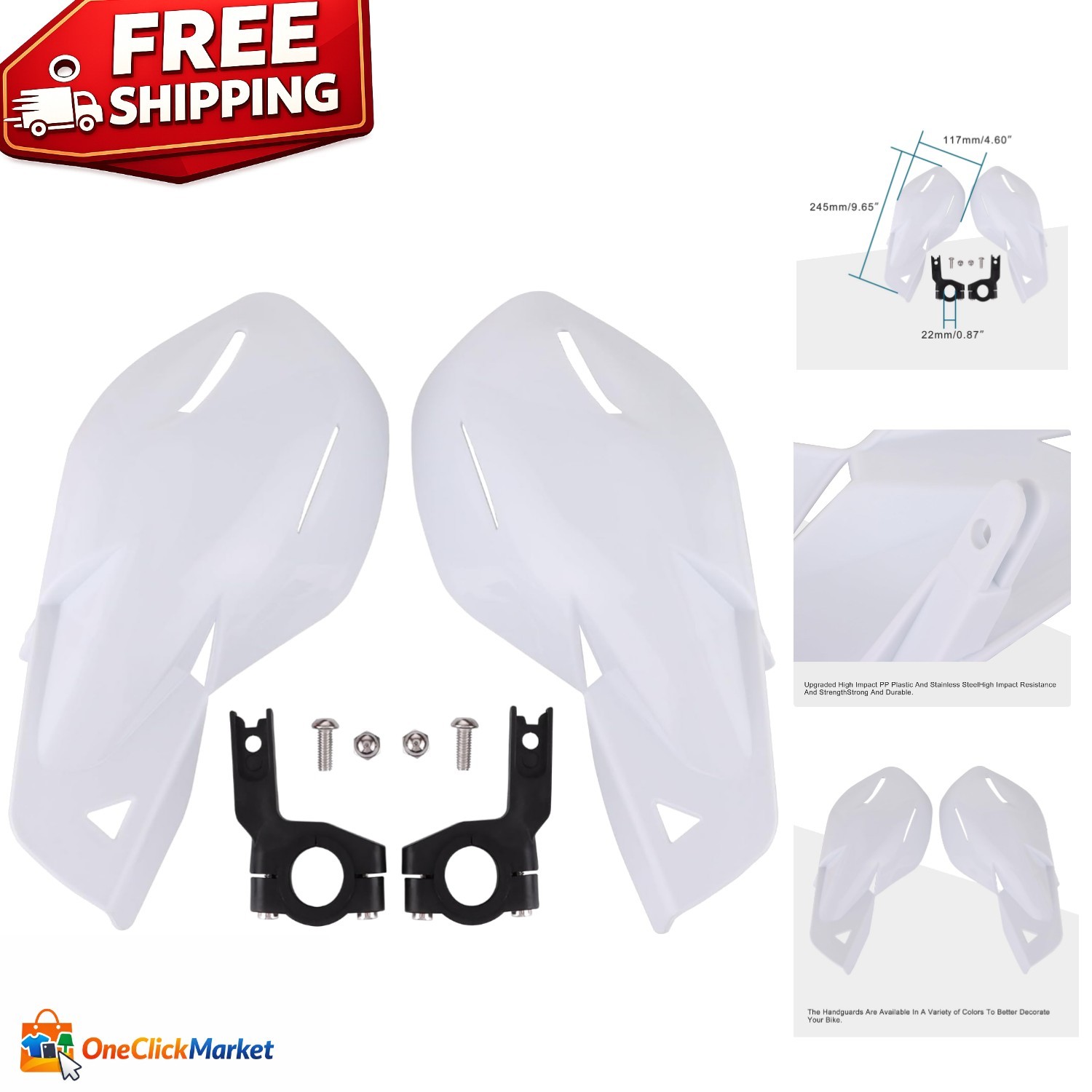Durable 7/8″ Motorcycle Handguards – Ultimate Protection for Off-Road Riding