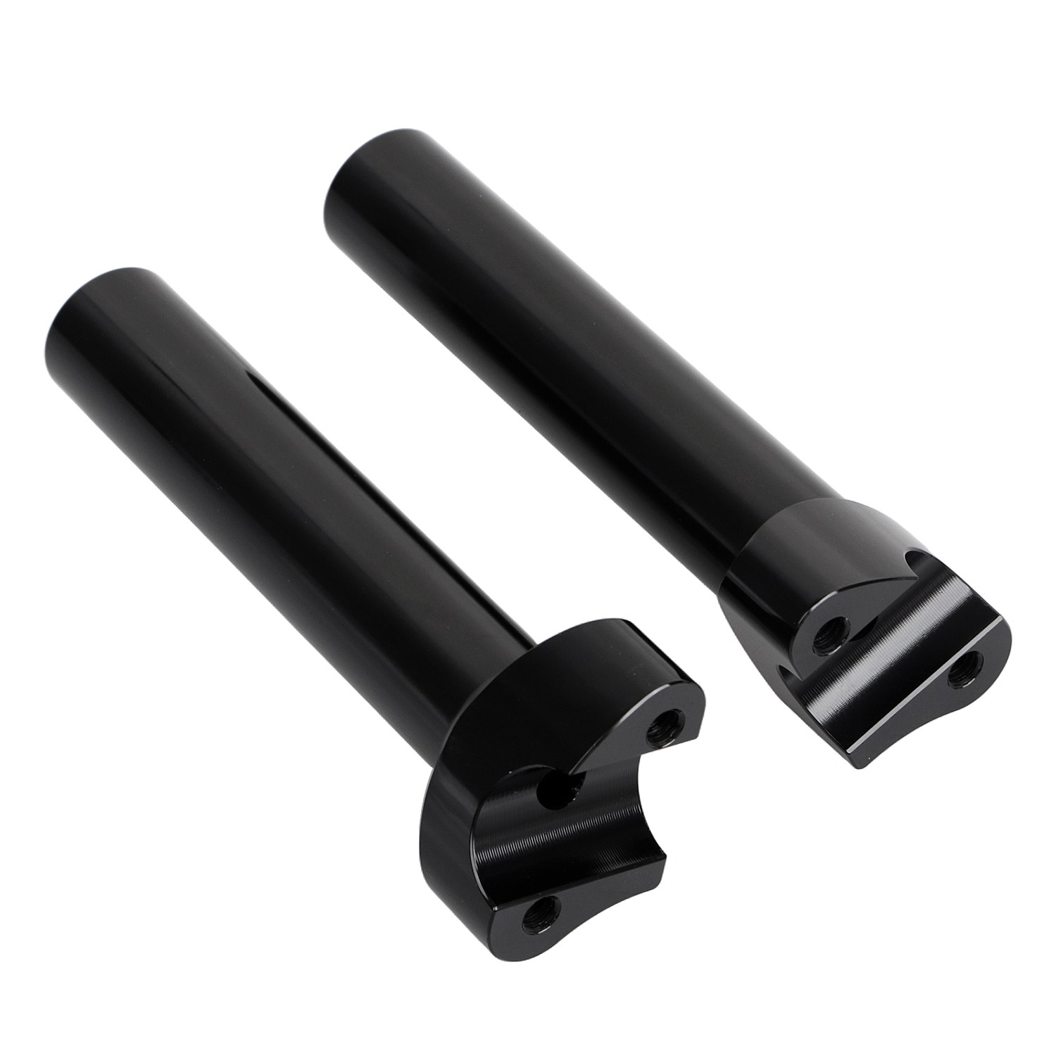 Black 6.5″ Handlebar Risers For Harley 1″Bar Road Glide King FLTRU FLHR FLHRC US