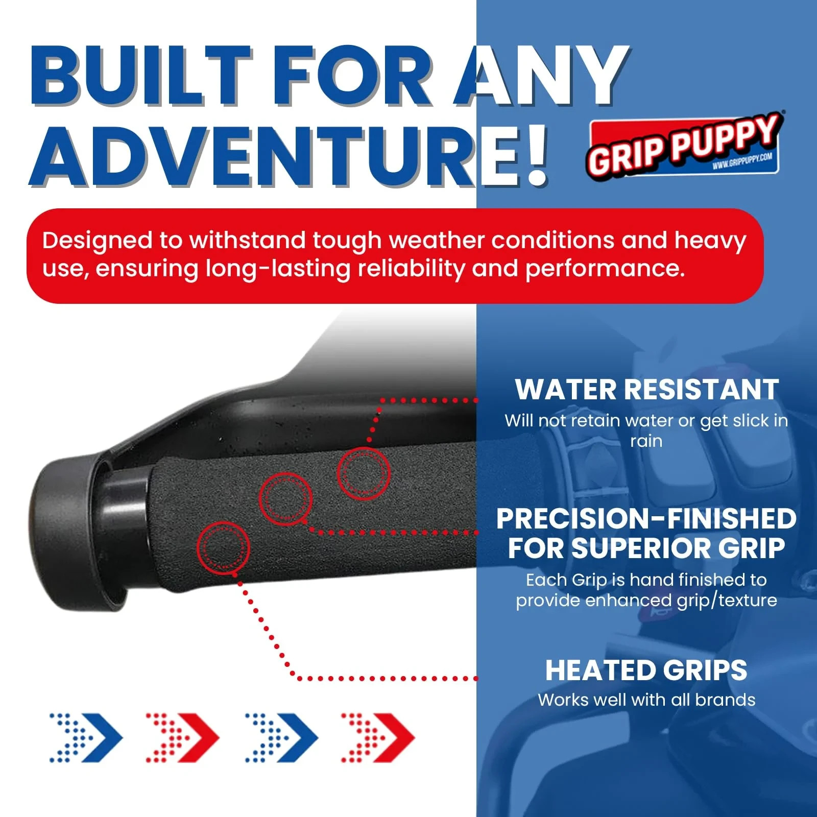 Grip Puppy Comfort Grips for KTM Motorcycles | 5 Year Warranty