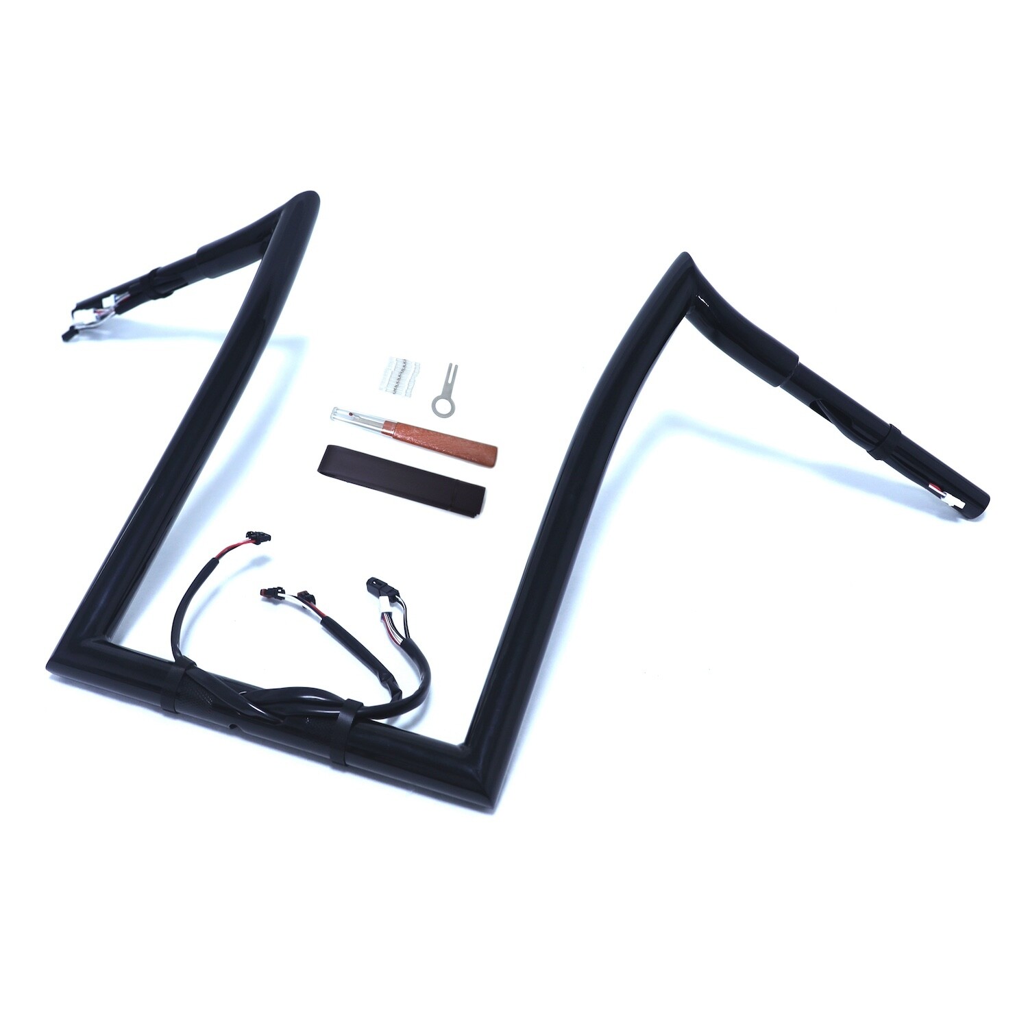 Black 16″ Prewired Handlebar 1.25″ 25mm For 2016-2023 Road Glide