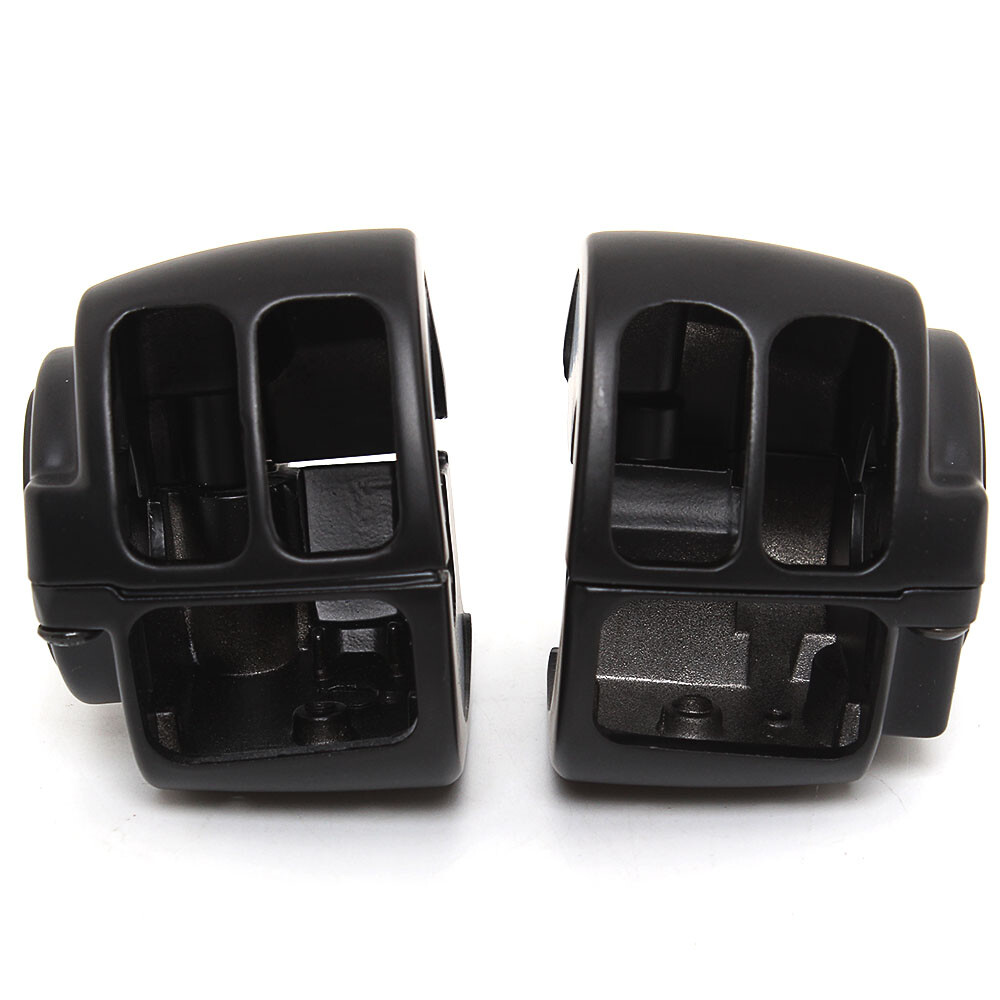 Black Handlebar Hand Control Switch Housing Cover Kits For Harley Dyna Softail