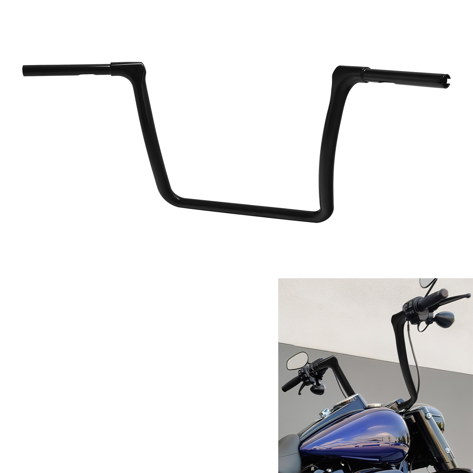 13″ Ape Hangers Bars Handlebar Fit For Harley Electra Street Glide 2014-2023